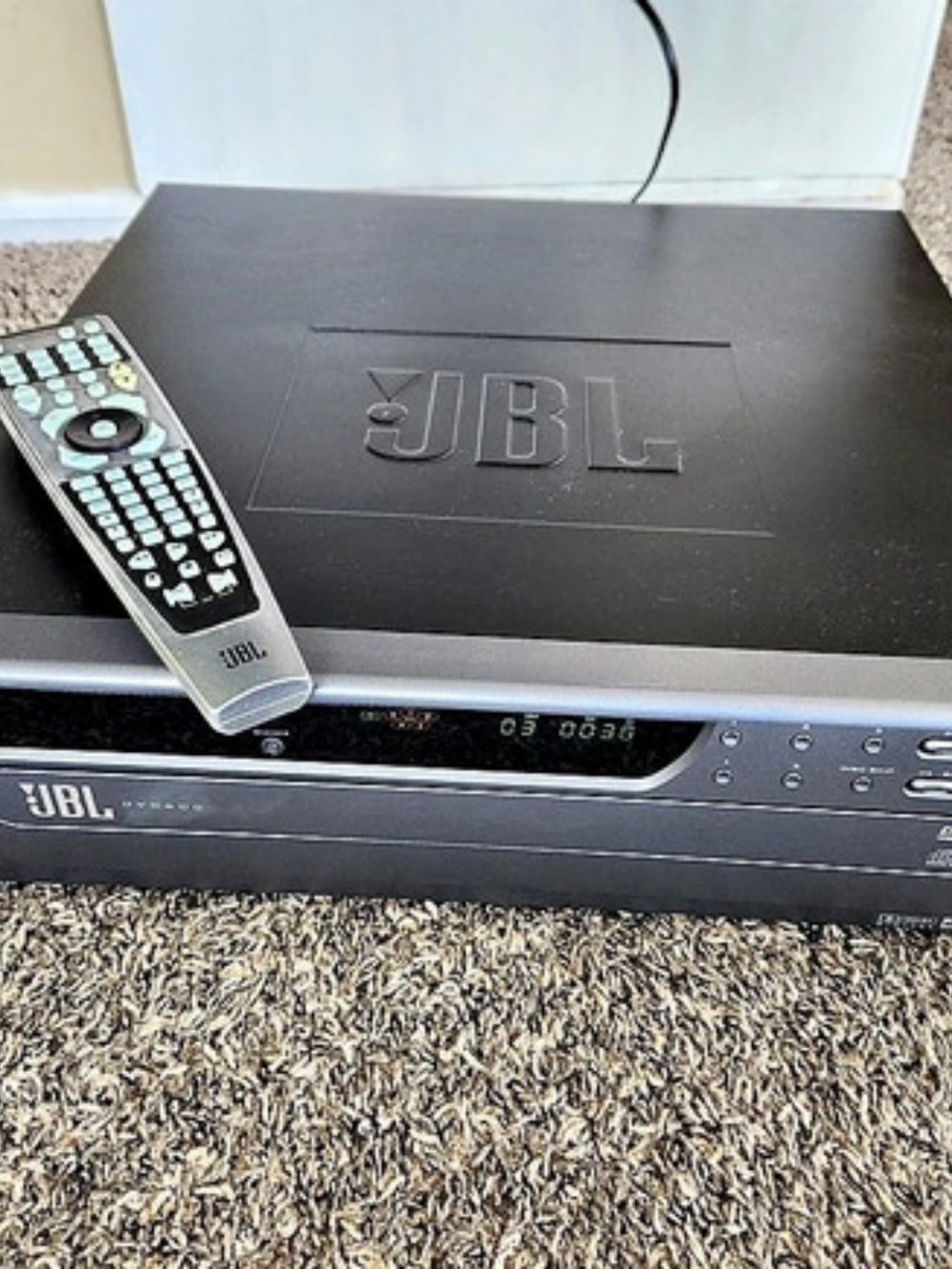 Vintage JBL DVD600 II 5-Disc Carousel DVD/CD Changer Black & Silver With Remote